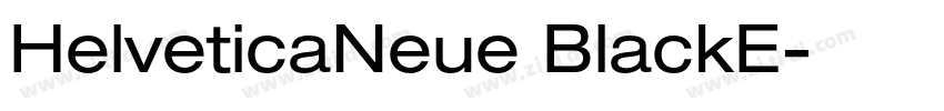 HelveticaNeue BlackE字体转换